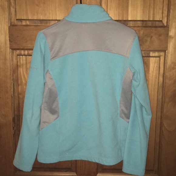 Columbia blue and gray fleece zip up jacket! - Picture 6 of 6